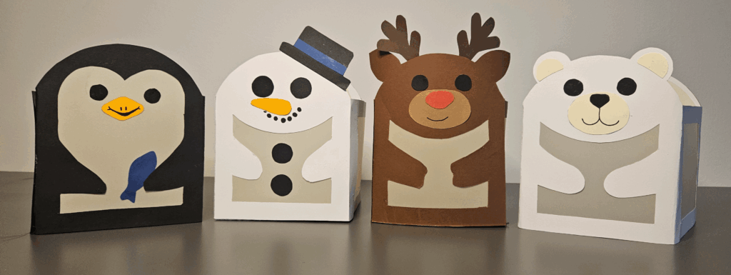 Winterliche Tischlaternen Bastelset