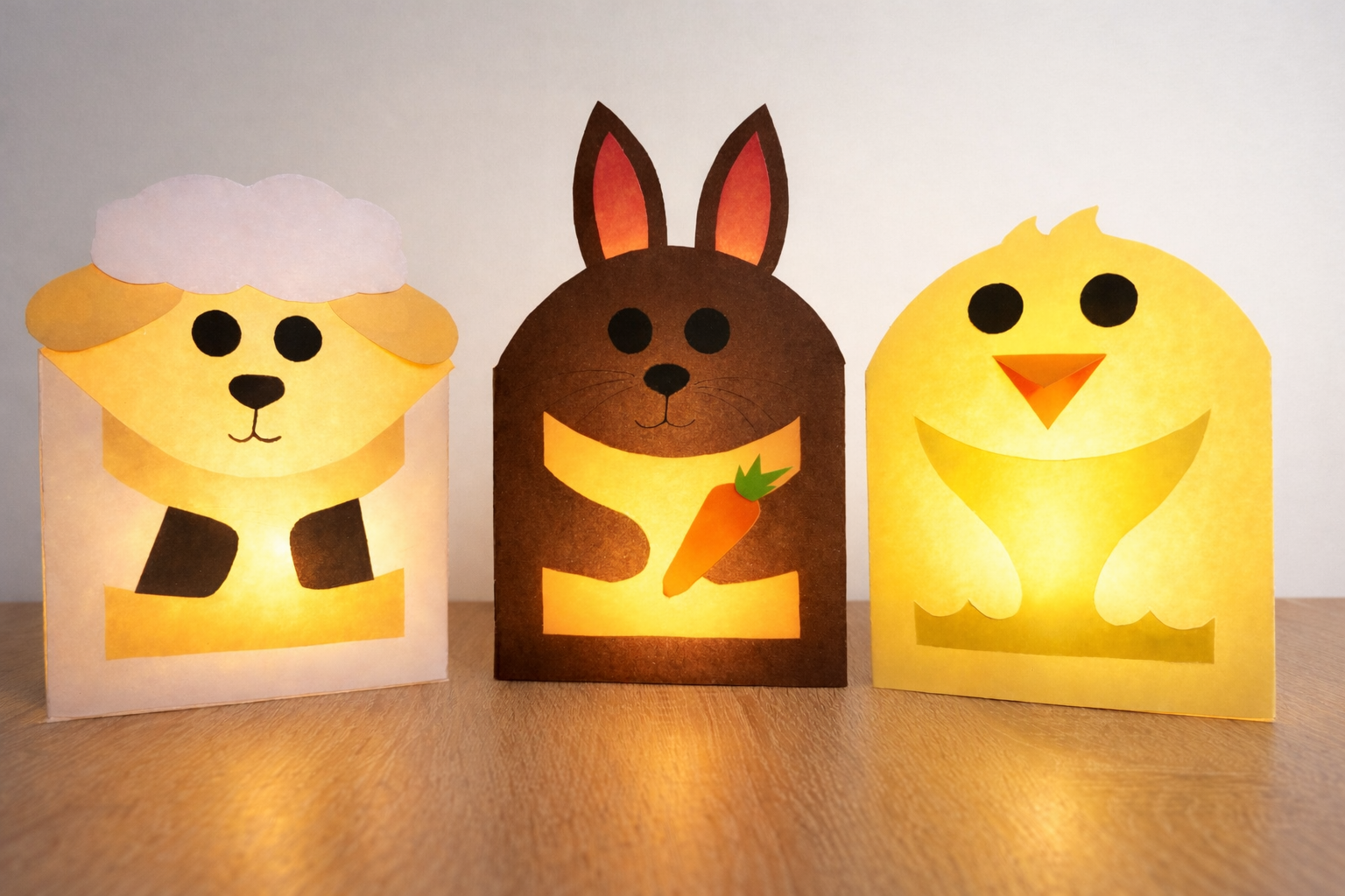 Tischlaternen für Kinder Bastelset